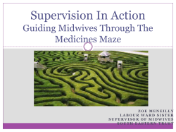 Supervision In Action Guiding Midwives Through The