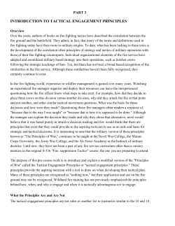 Introduction to Tactical Engagement Principles