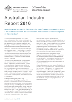 Australia Industry Report 2016
