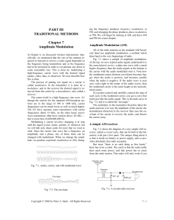 Amplitude Modulation