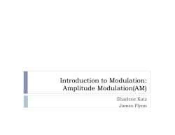 Introduction to Modulation: Amplitude Modulation(AM)