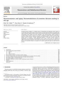 Neuroeconomics and aging: Neuromodulation of economic decision