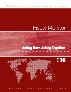 Acting Now, Acting Together, Fiscal Monitor, April 2016