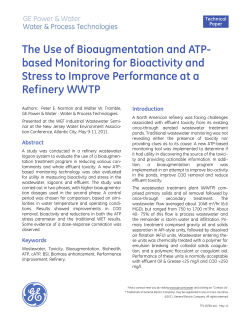 The Use of Bioaugmentation and ATP-based Monitoring