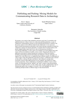 Publishing and Pushing: Mixing Models for Communicating