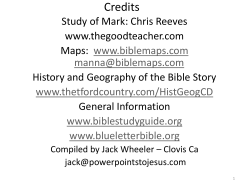 First in Chapter 1 B - Power Points to Jesus