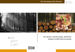 (LULUCF) Guidance for GHG Project Accounting
