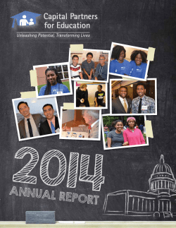 2014 Annual Report - Capital Partners for Education