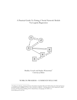 A Practical Guide To Fitting p* Social Network Models Via Logistic