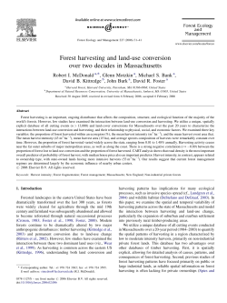 Forest harvesting and land-use conversion over two decades in