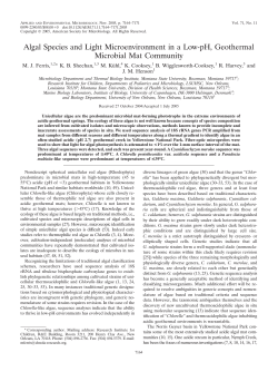 Algal Species and Light Microenvironment in a