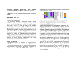 Microbial Metabolic Exploration from Extreme Environments for