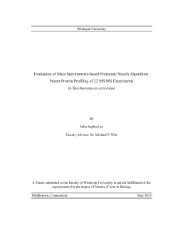 Evaluation of Mass Spectrometry-based Proteomic Search Algorithms
