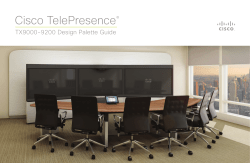 Cisco TelePresence Room Design Palettes Quick Reference Guide