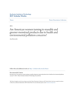 Are American women turning to reusable and greener menstrual