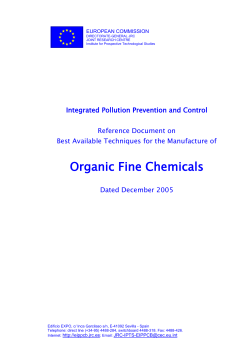 EUROPEAN COMMISSION DIRECTORATE