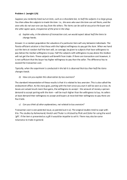 Problem 1 (weight 1/6) Suppose you randomly hand out an