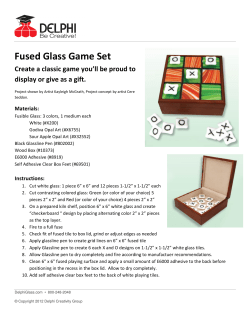 Fused Glass Game Set