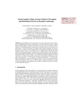 Social Cognitive Maps, Swarm Collective Perception and