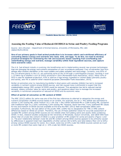 Assessing the Feeding Value of Reduced