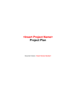 Project Plan