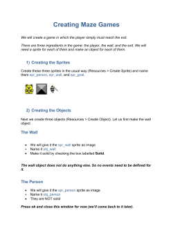 Instructions for creating the maze game (part 1) File