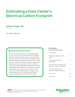 Estimating a Data Center`s Electrical Carbon Footprint