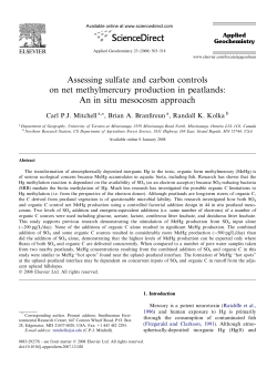 Assessing sulfate and carbon controls on net methylmercury