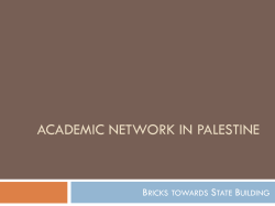 Academic Network As Part of State Building with ICT Support