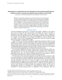 PROBABILITY CALIBRATION BY THE MINIMUM AND MAXIMUM