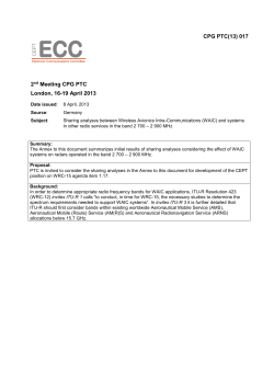 5 Calculation results for the ATC radars