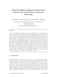 Selecting Highly Optimal Architectural Feature Sets with Filtered