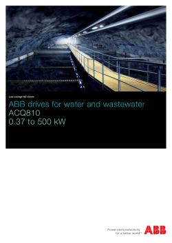 ABB drives for water and wastewater - ACQ810