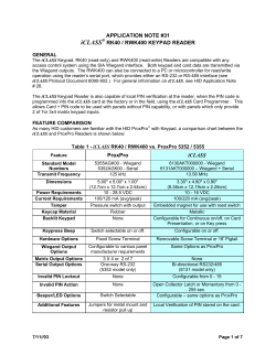 iCLASS RK40 / RWK400 Keypad Reader