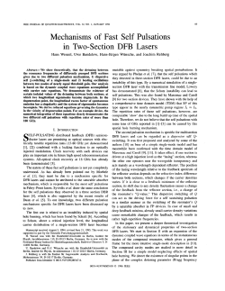 Mechanisms of Fast Self Pulsations in Two-Section DFB