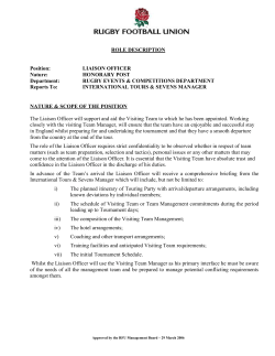 the role of the liaison officer