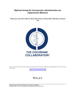 Optimal timing for intravascular administration set replacement