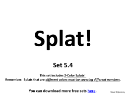 SPLAT 5.4 2 color splat