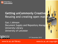 Reusing and creating open materials