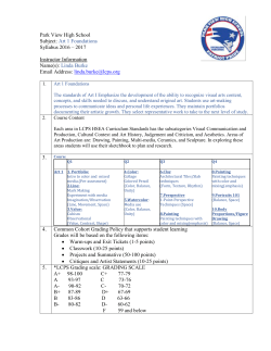 Syllabus Guidelines for All Teachers