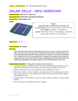 Solar Cell New Horizons