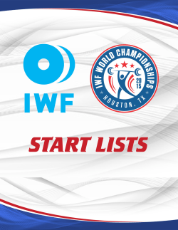 start book - International Weightlifting Federation