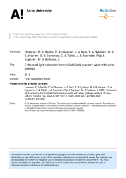 Enhanced light extraction from InGaN/GaN quantum wells