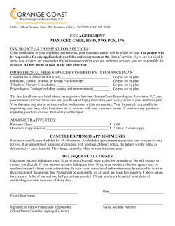 Fee-Agreement - Orange Coast Psychological Associates