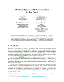 Membrane Systems and Petri Net Synthesis (Invited Paper)
