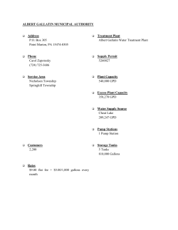ALBERT GALLATIN MUNICIPAL AUTHORITY