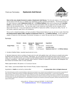 Hyaluronic Acid Serum