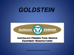 goldstein - Wotherspoon Foodservice Design