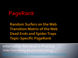 PageRank - Temple CIS