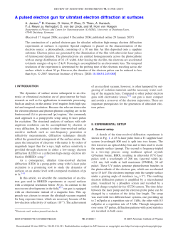 A pulsed electron gun for ultrafast electron diffraction at surfaces